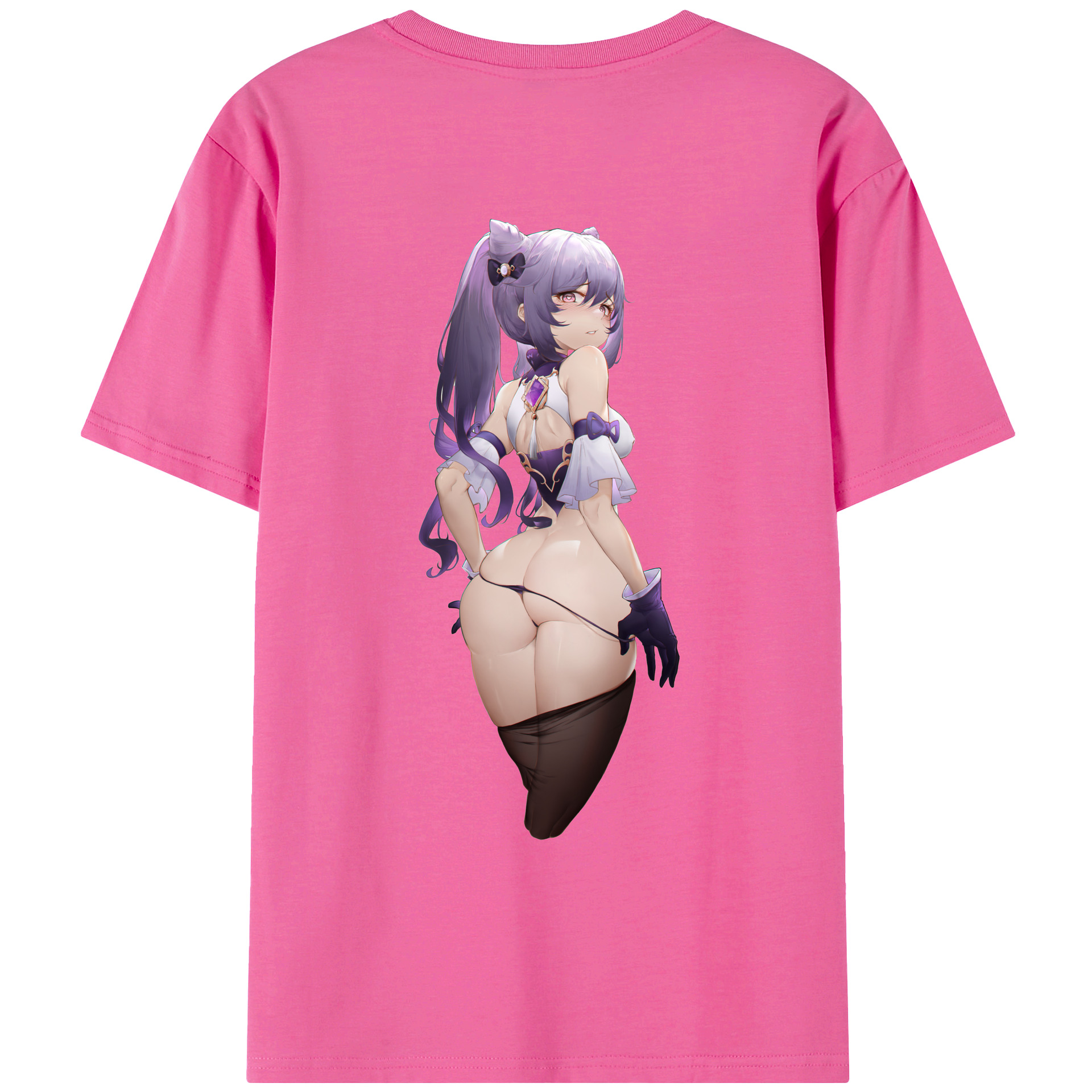 げんし神 刻晴 こくせい genshin Kokusei レディース半袖Tシャツ(バックプリント)